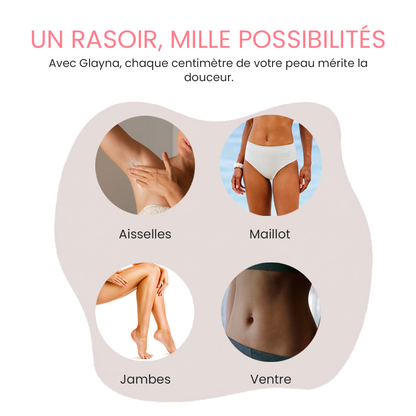 GlaynaOne - Rasoir Électrique Intime