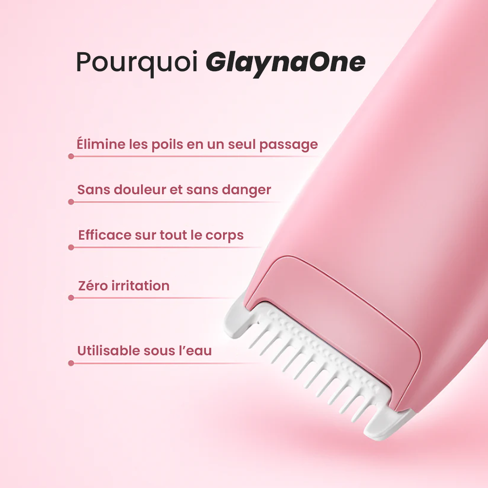 GlaynaOne - Rasoir Électrique Intime